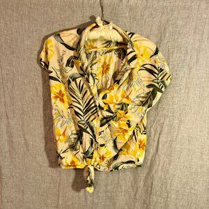 Old Navy Button up Tropical Shirt XS
